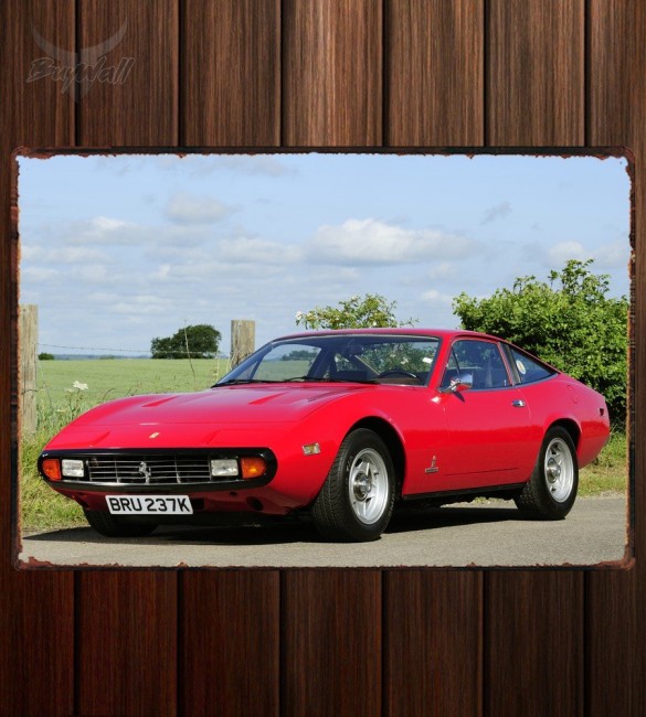 Металлическая табличка Ferrari 365 GTC 4 264 Металлическая табличка Ferrari 365 GTC 4 264